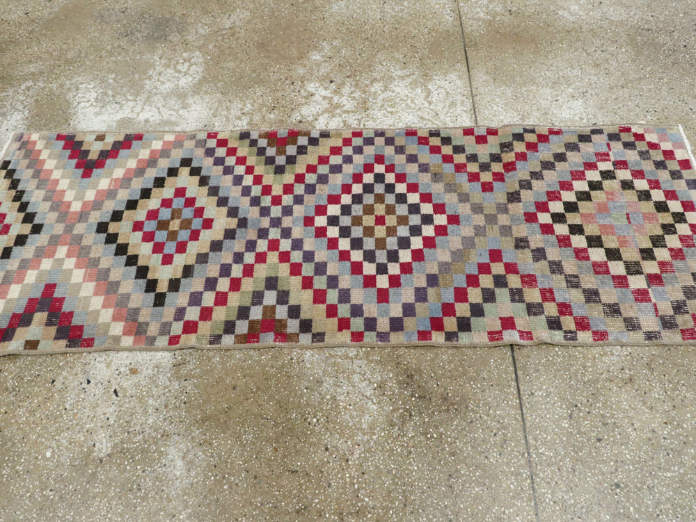 Vintage Turkish Anatolian Runner, No.22657 - Staging