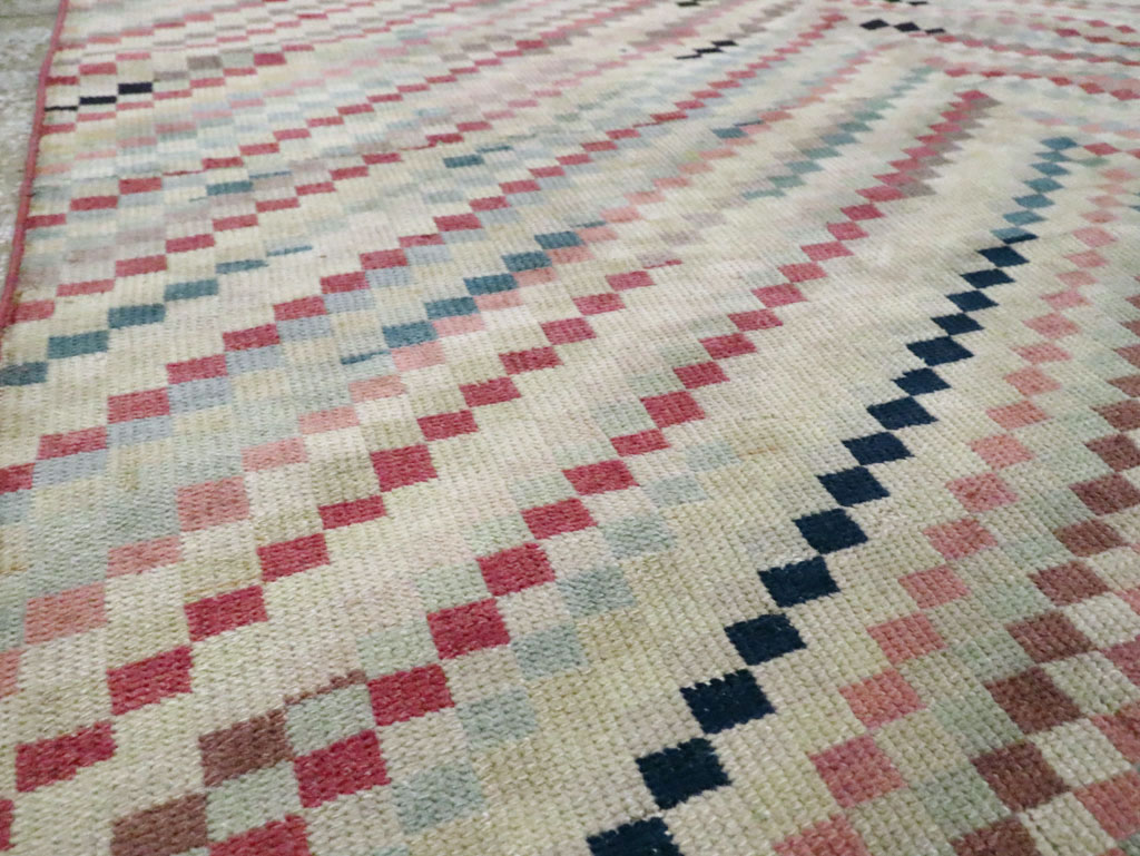 Vintage Turkish Anatolian Gallery Carpet, No.22658 - Staging