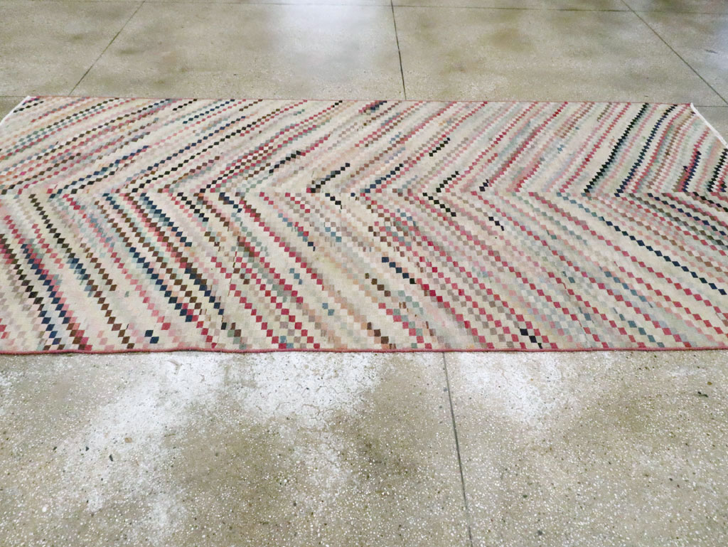 Vintage Turkish Anatolian Gallery Carpet, No.22658 - Staging