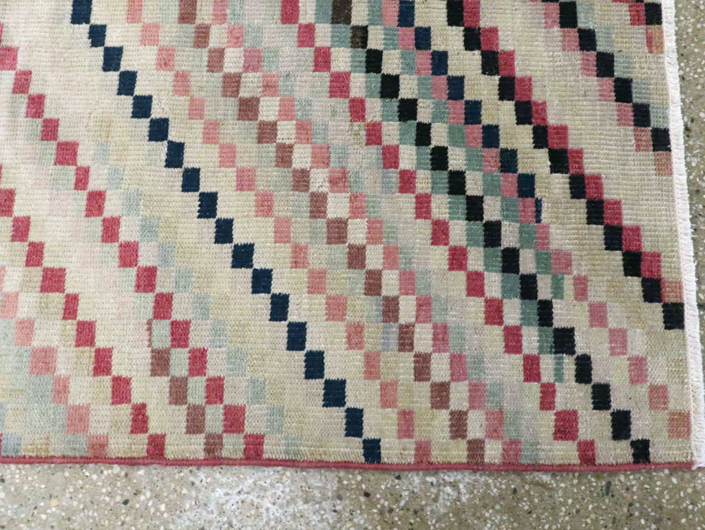 Vintage Turkish Anatolian Gallery Carpet, No.22658 - Staging
