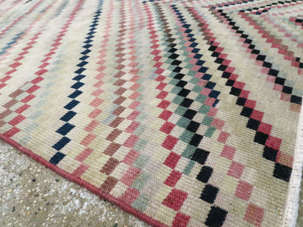 Vintage Turkish Anatolian Gallery Carpet, No.22658 - Staging