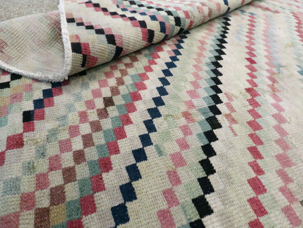 Vintage Turkish Anatolian Gallery Carpet, No.22658 - Staging