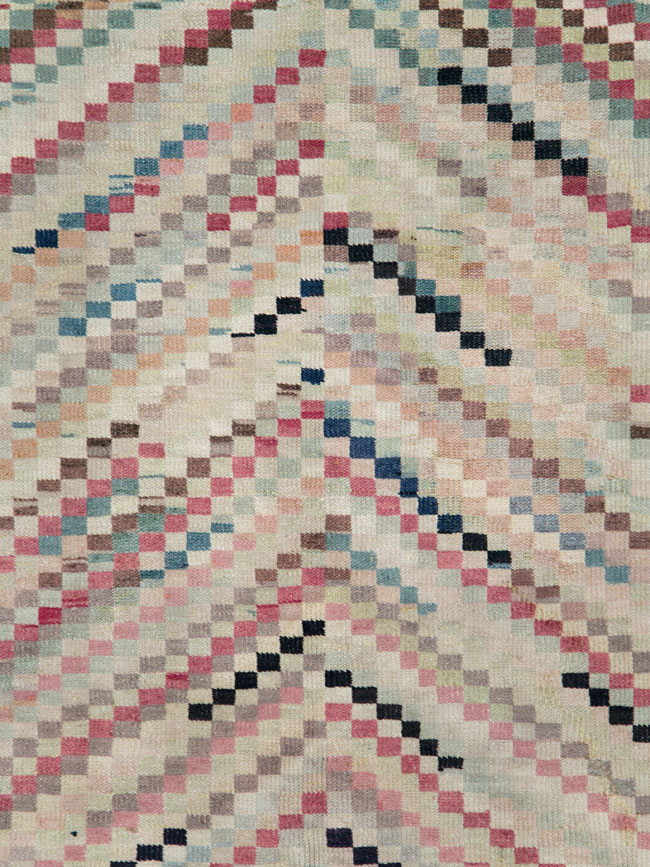 Vintage Turkish Anatolian Gallery Carpet, No.22658 - Staging