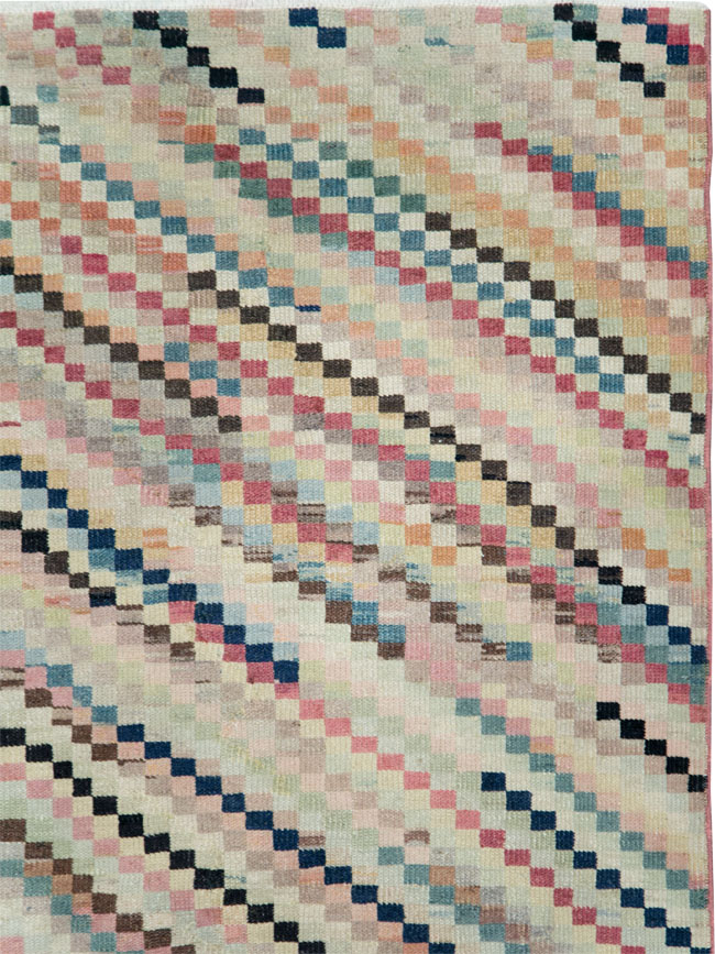 Vintage Turkish Anatolian Gallery Carpet, No.22658 - Staging