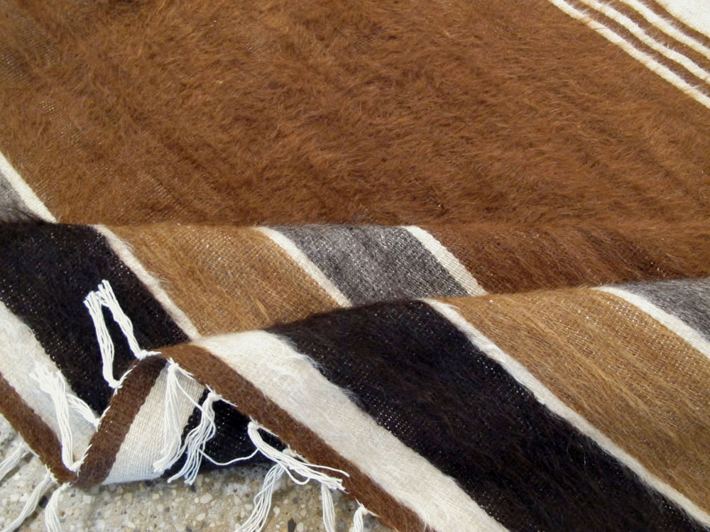 Vintage Turkish Flat-weave Mohair Rug, No.22659 - Staging