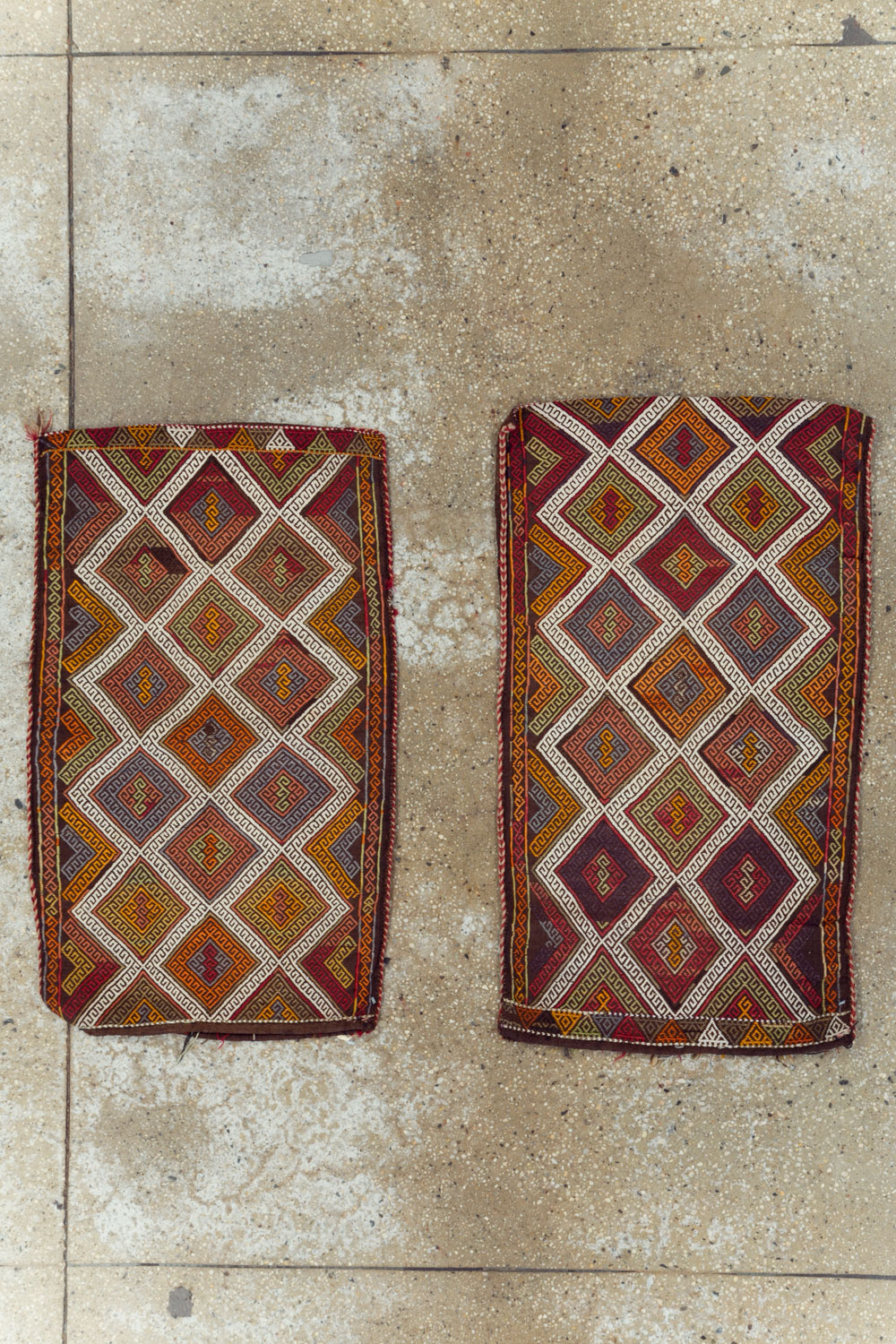 Antique Turkish Flatweave Kilim Pillowcase (Pair: 1 of 2), No.22663 - Staging