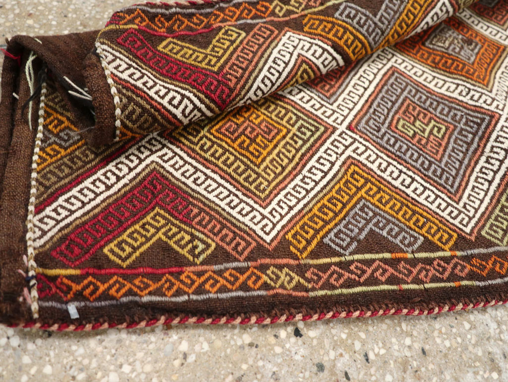 Antique Turkish Flatweave Kilim Pillowcase (Pair: 2 of 2), No.22664 - Staging