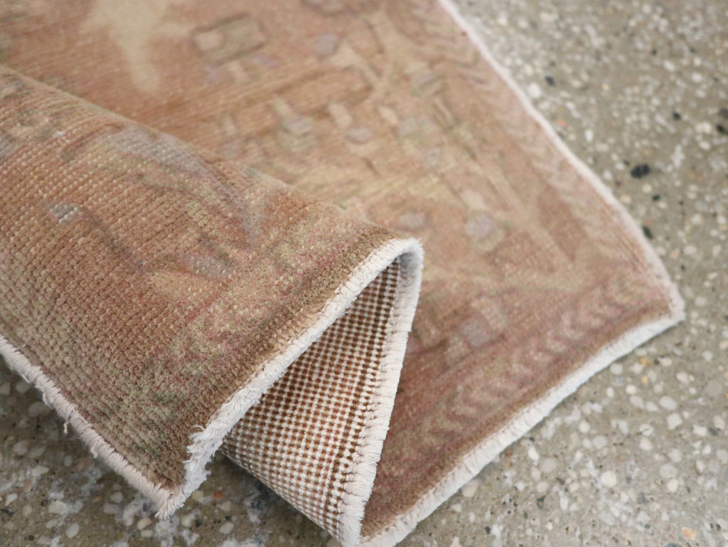 Vintage Persian Tabriz Pictorial Rug, No.22675 - Staging