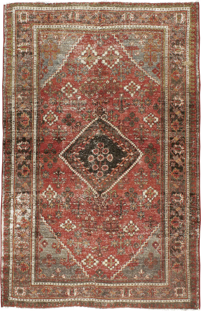 Antique Persian Joshegan Rug, No.22679 - Staging
