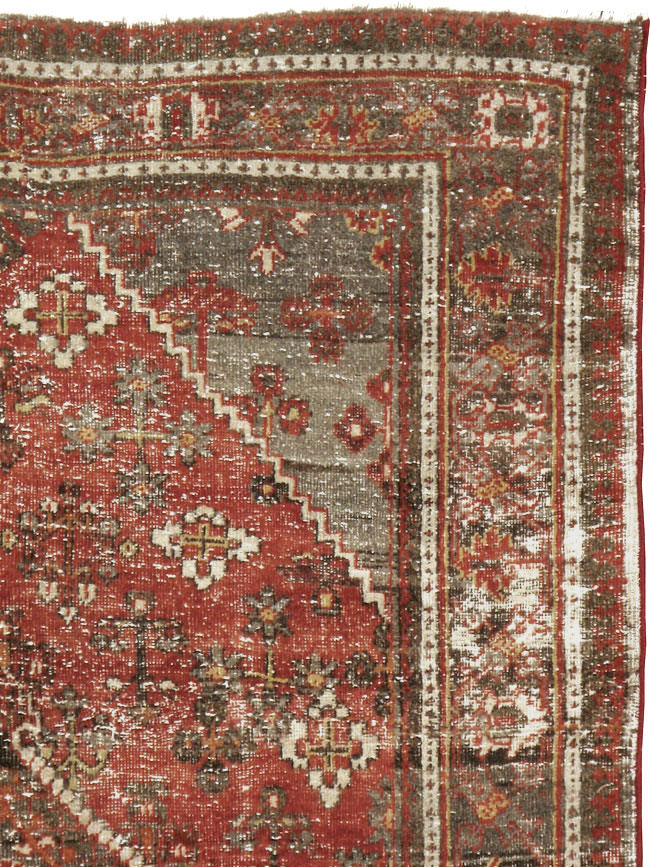 Antique Persian Joshegan Rug, No.22679 - Staging