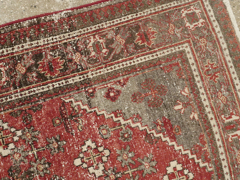 Antique Persian Joshegan Rug, No.22679 - Staging