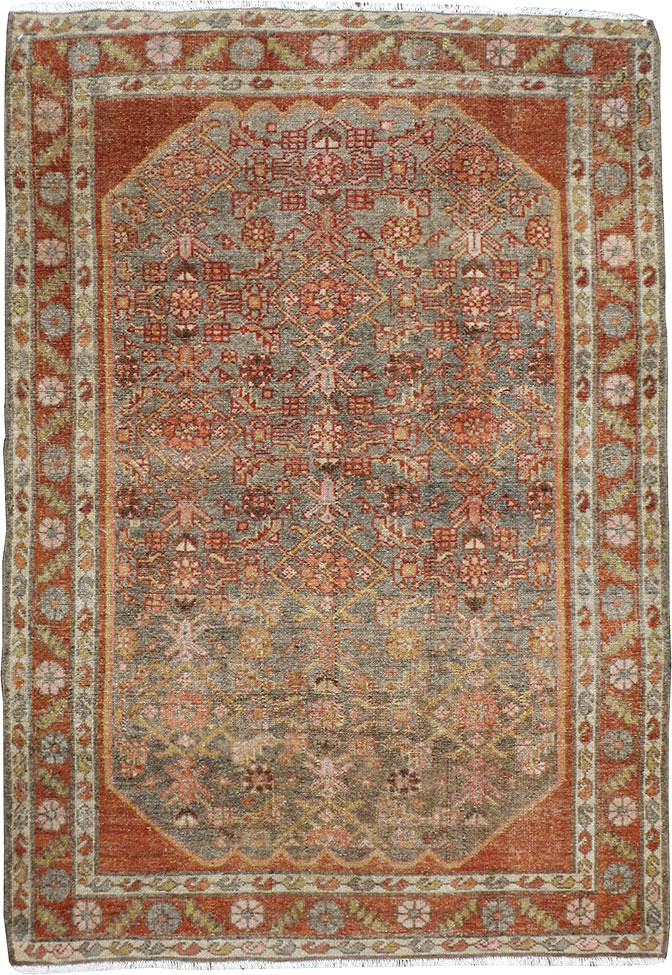 Vintage Persian Malayer Rug, No.22682 - Staging