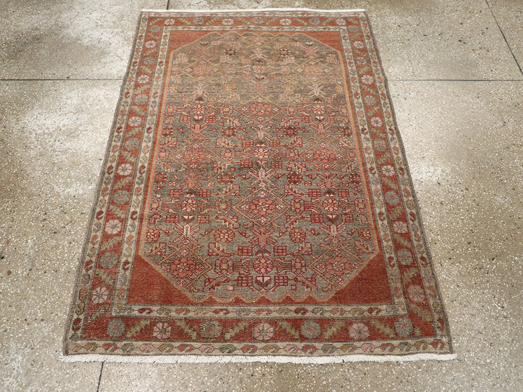 Vintage Persian Malayer Rug, No.22682 - Staging