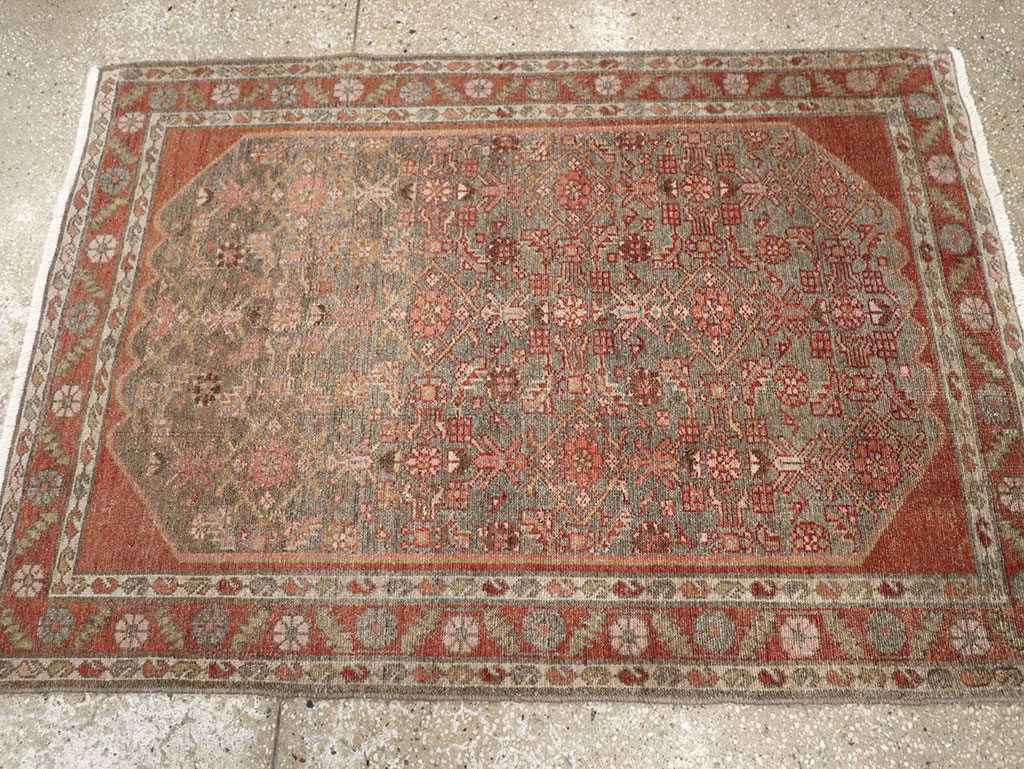 Vintage Persian Malayer Rug, No.22682 - Staging