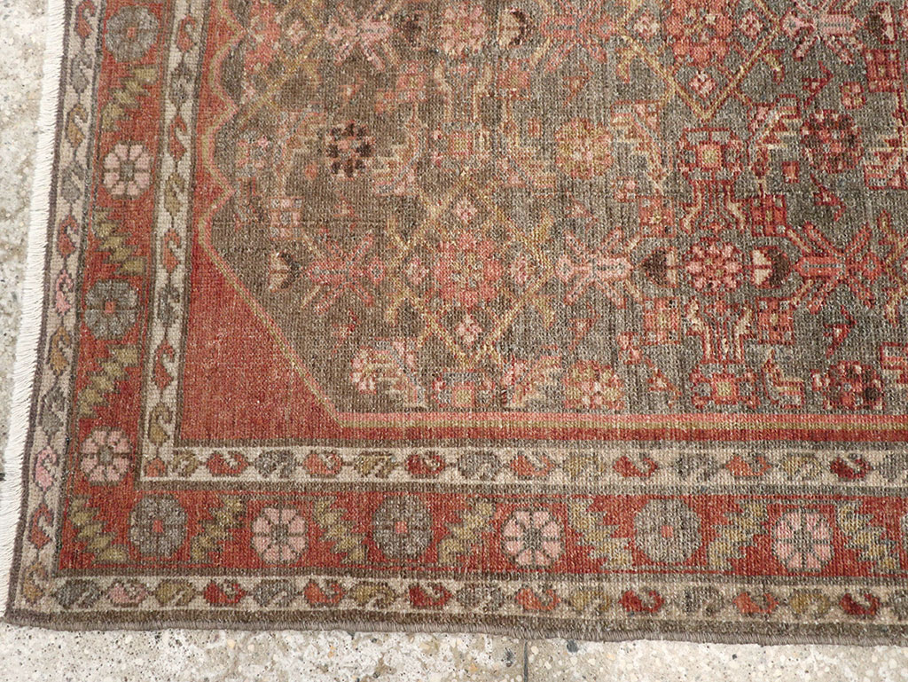 Vintage Persian Malayer Rug, No.22682 - Staging