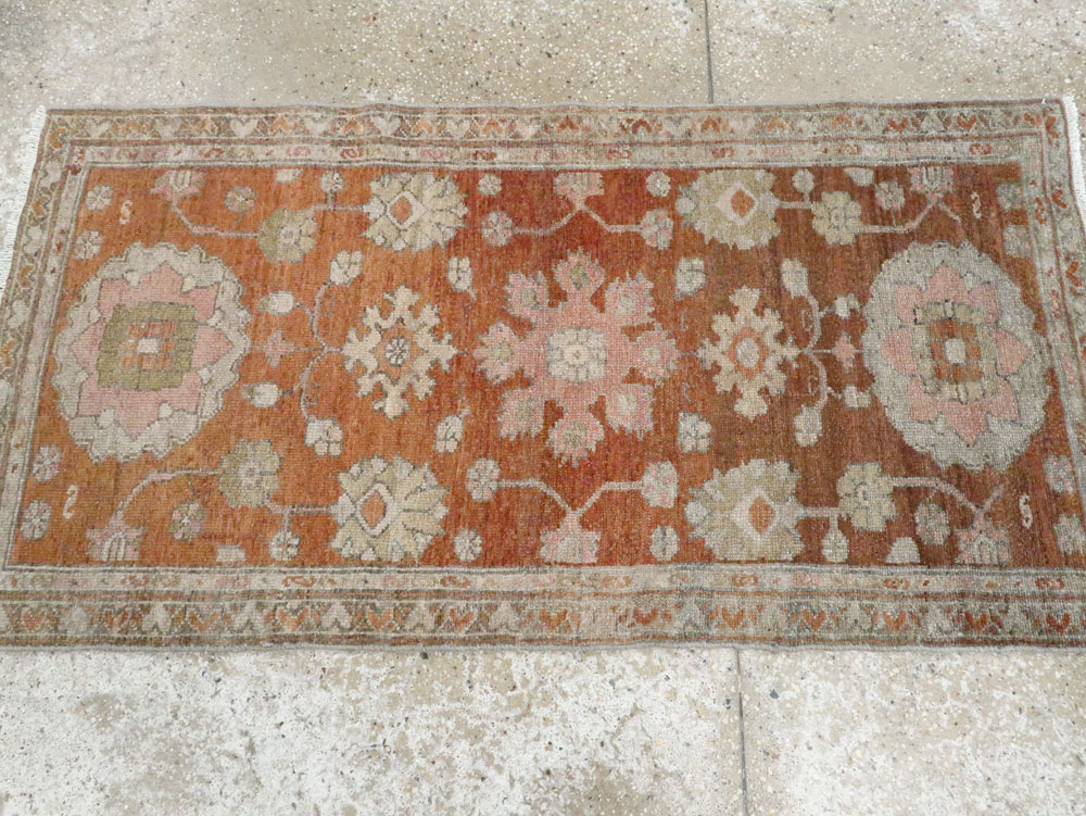 Vintage Persian Malayer Perisan Rug, No.22684 - Staging