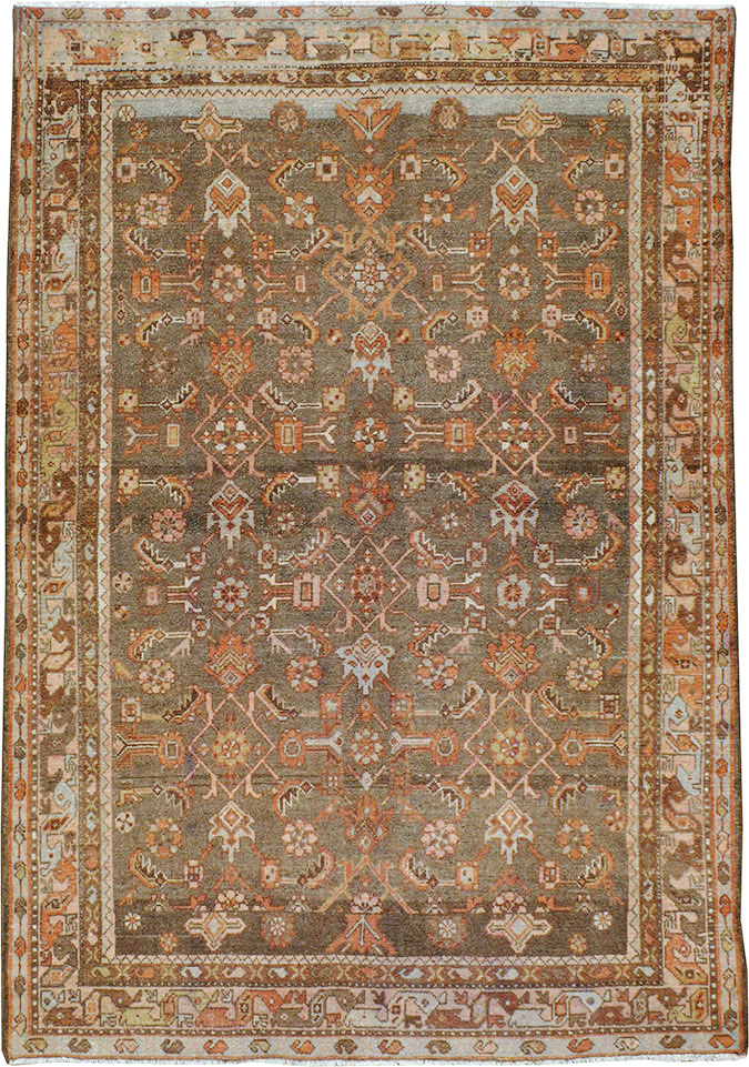 Vintage Persian Malayer Rug, No.22687 - Staging