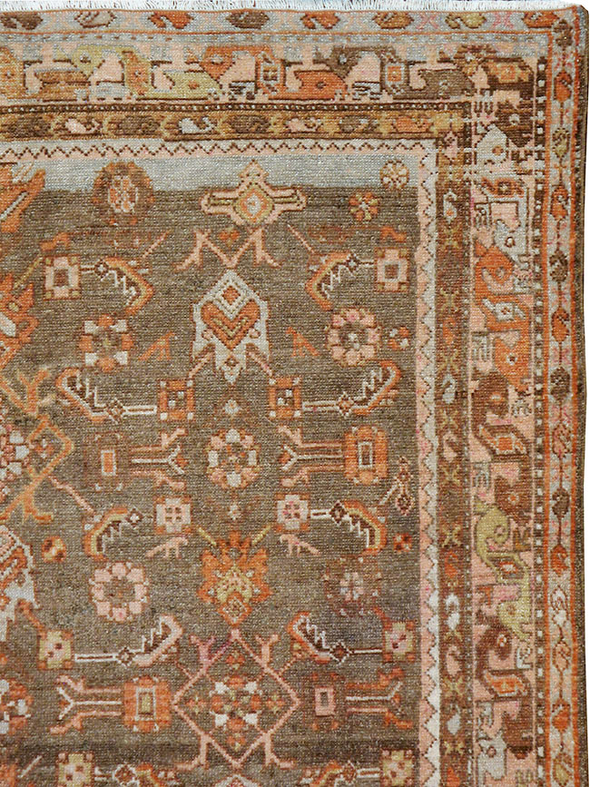 Vintage Persian Malayer Rug, No.22687 - Staging