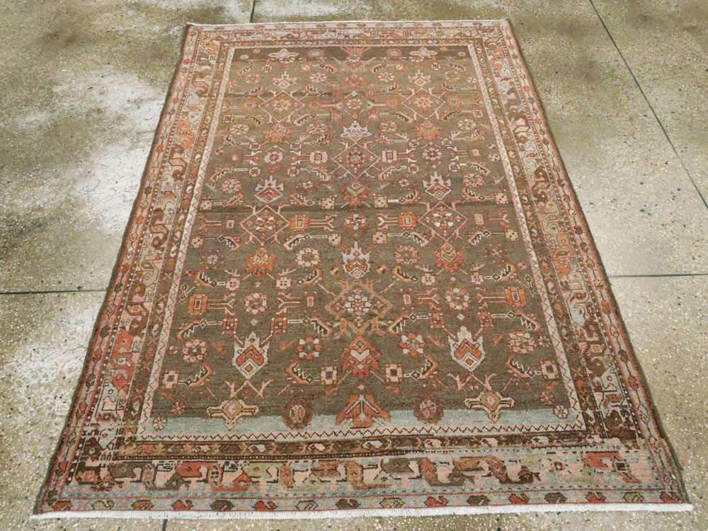 Vintage Persian Malayer Rug, No.22687 - Staging