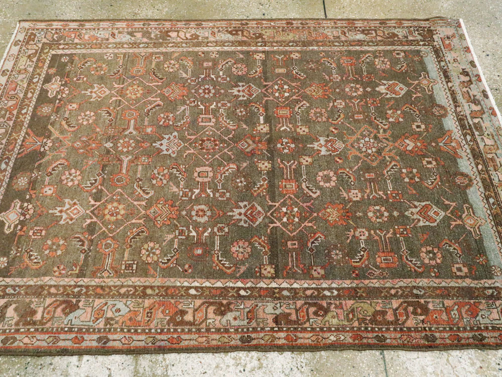 Vintage Persian Malayer Rug, No.22687 - Staging