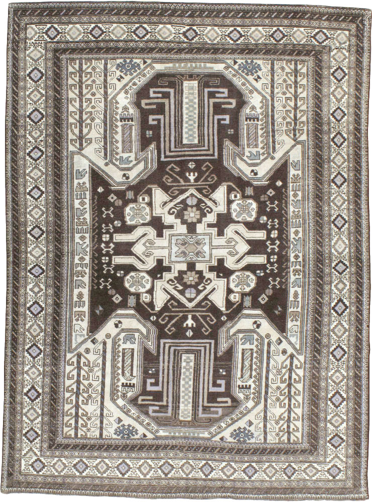 Vintage Afshar Rug, No.22689 - Staging
