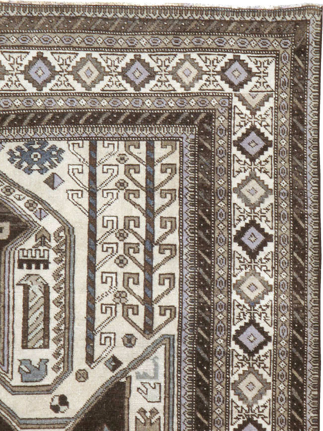 Vintage Afshar Rug, No.22689 - Staging