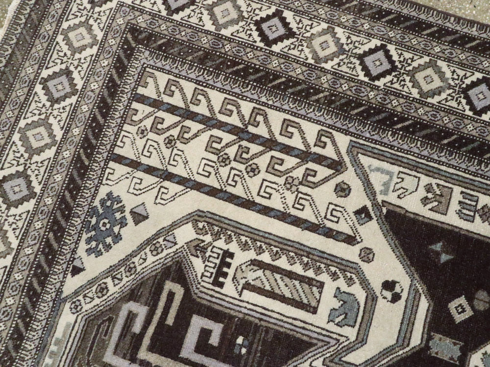 Vintage Afshar Rug, No.22689 - Staging