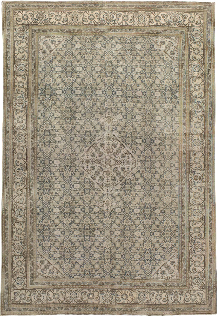 Antique Persian Tabriz Carpet, No.22690 - Staging