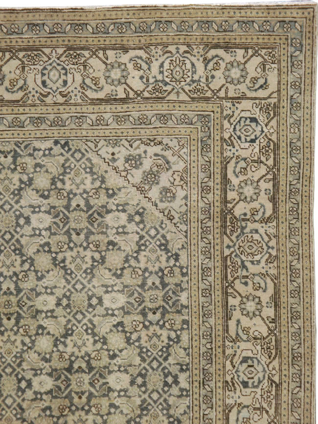 Antique Persian Tabriz Carpet, No.22690 - Staging