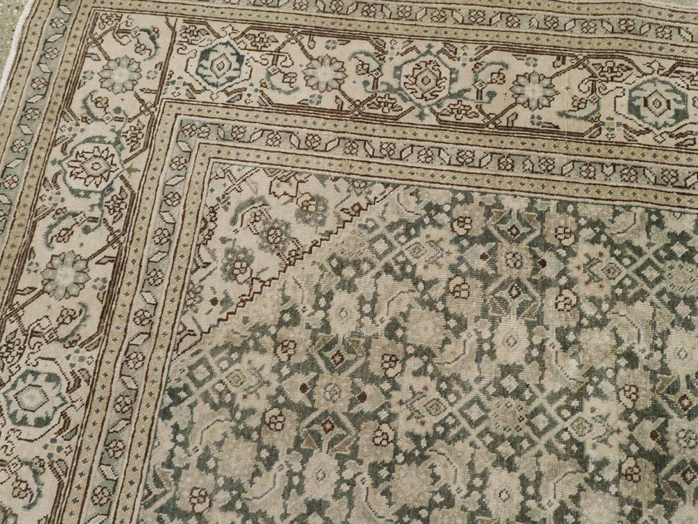 Antique Persian Tabriz Carpet, No.22690 - Staging