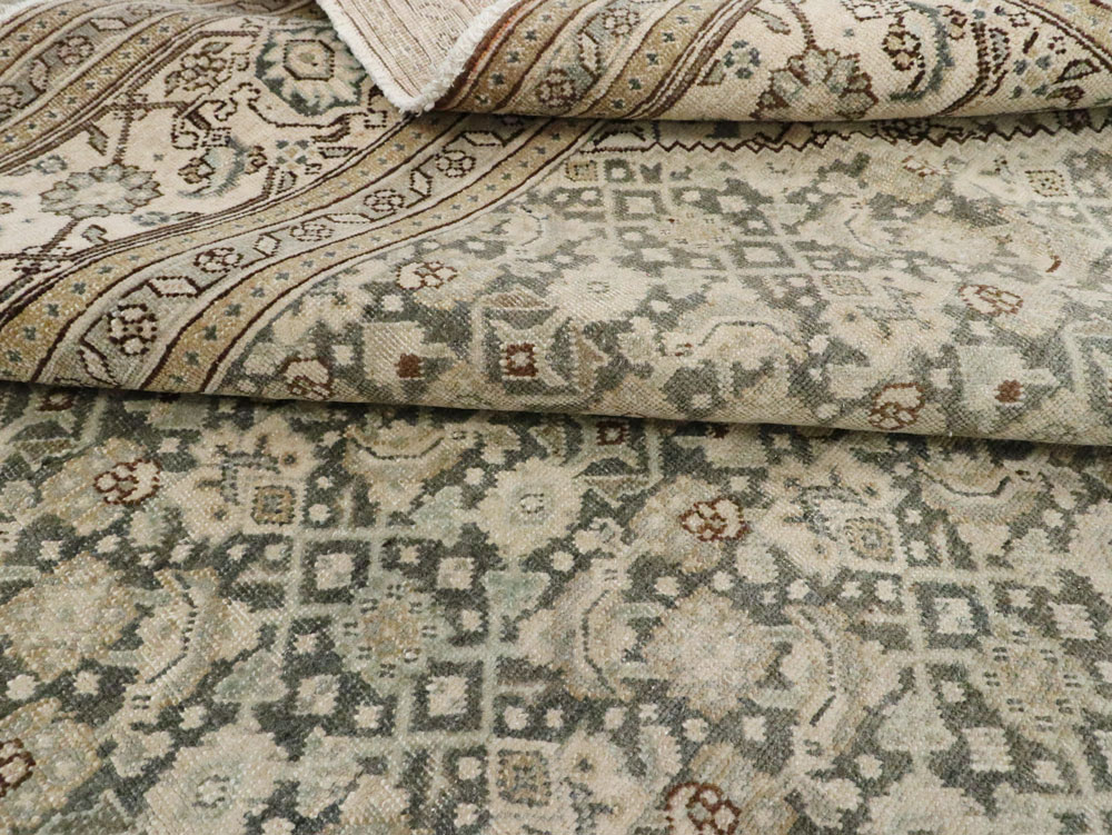 Antique Persian Tabriz Carpet, No.22690 - Staging