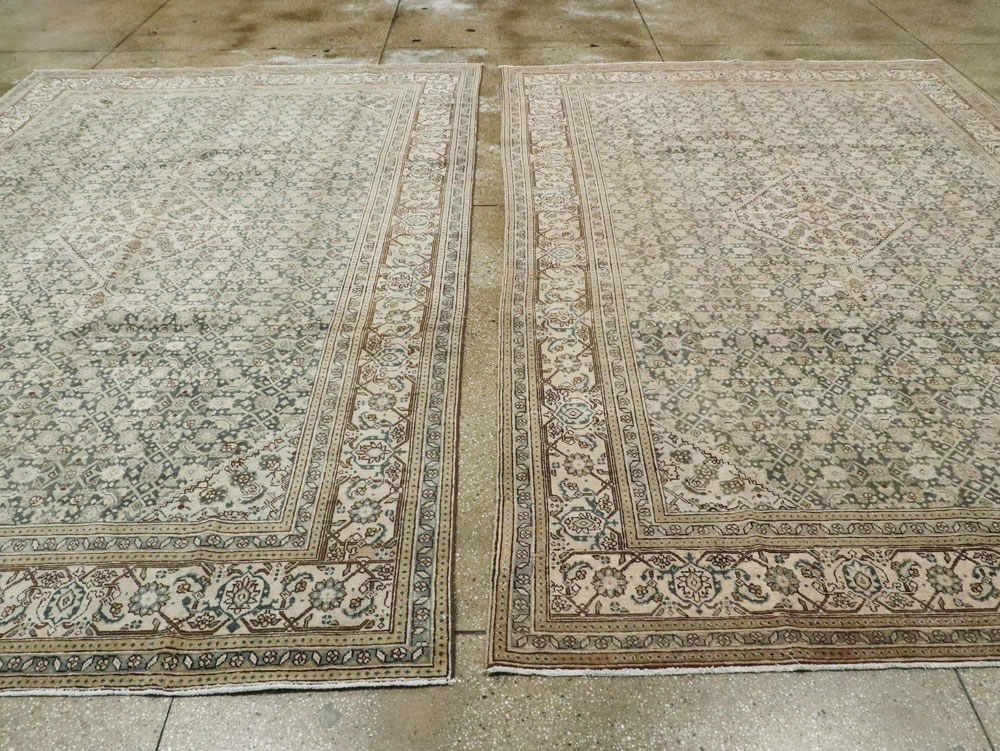 Antique Persian Tabriz Carpet, No.22690 - Staging
