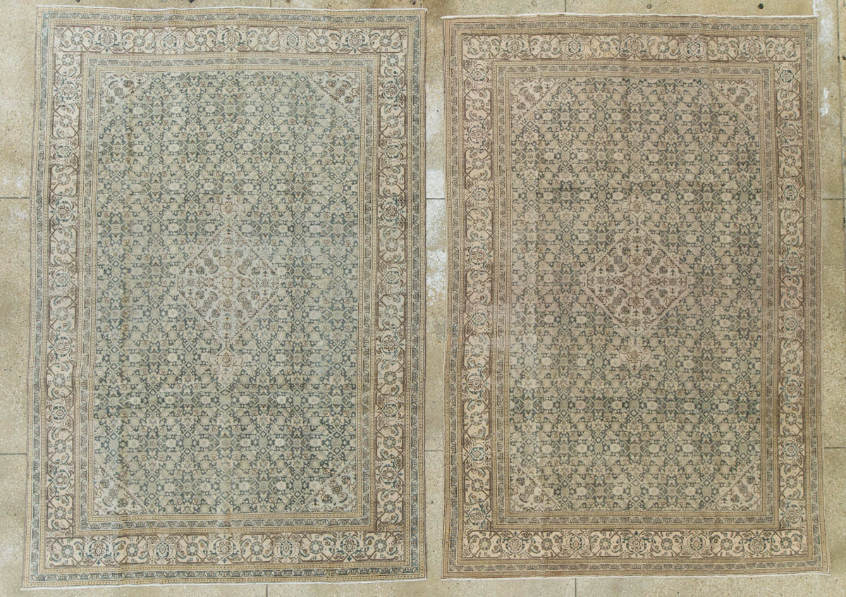 Antique Persian Tabriz Carpet, No.22690 - Staging