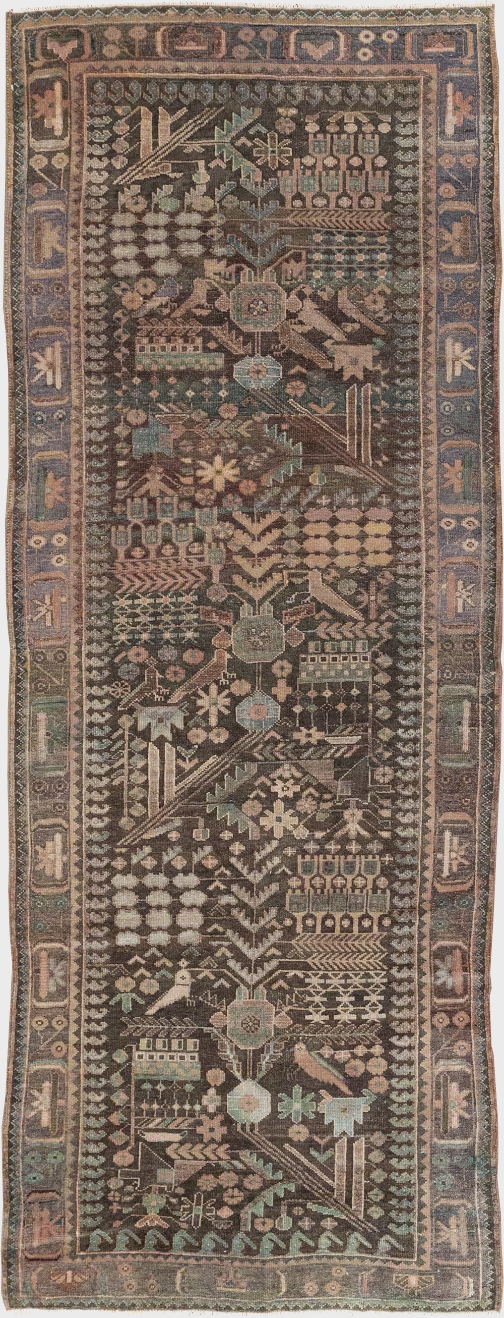 Vintage Persian Malayer Runner, No.22691 - Staging