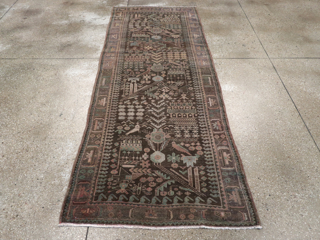Vintage Persian Malayer Runner, No.22691 - Staging
