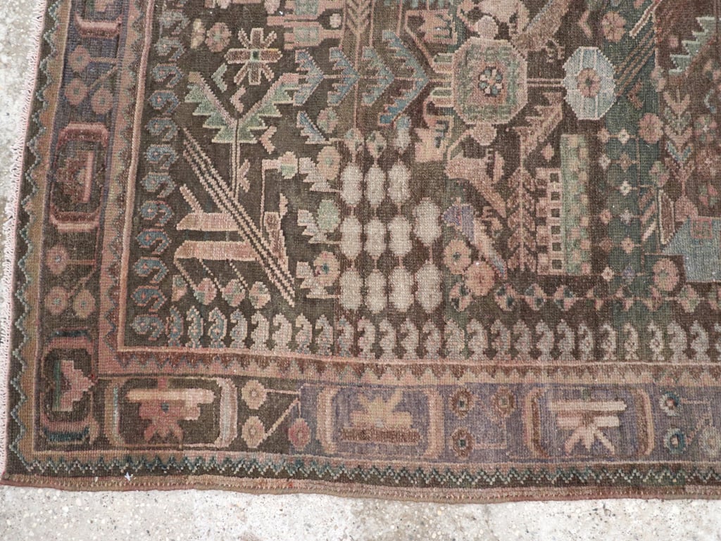 Vintage Persian Malayer Runner, No.22691 - Staging