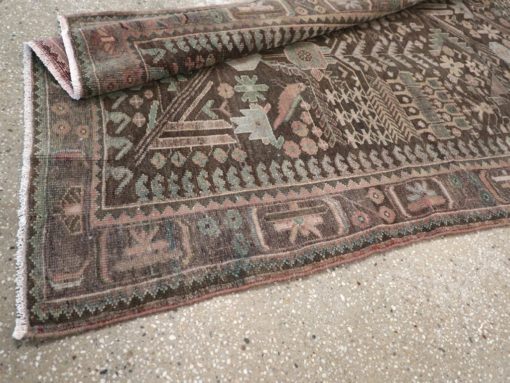 Vintage Persian Malayer Runner, No.22691 - Staging