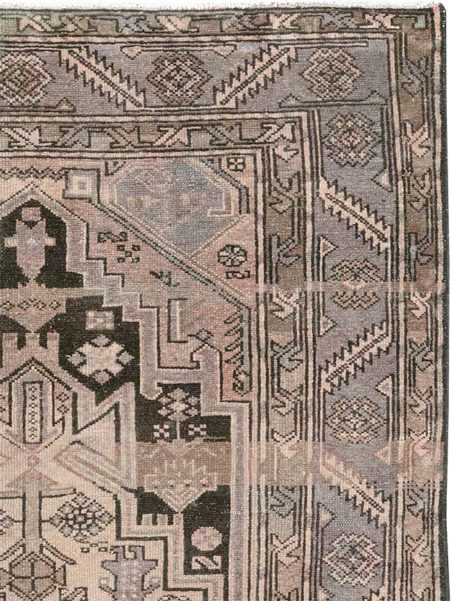 Vintage Persian Malayer Accent Rug, No.22699 - Staging