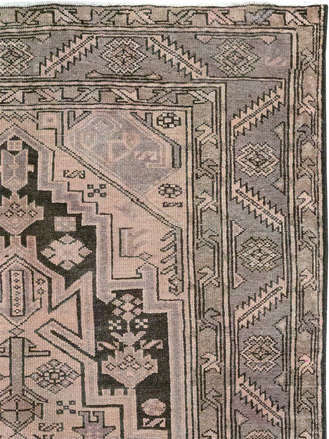 Vintage Persian Malayer Accent Rug, No.22699 - Staging