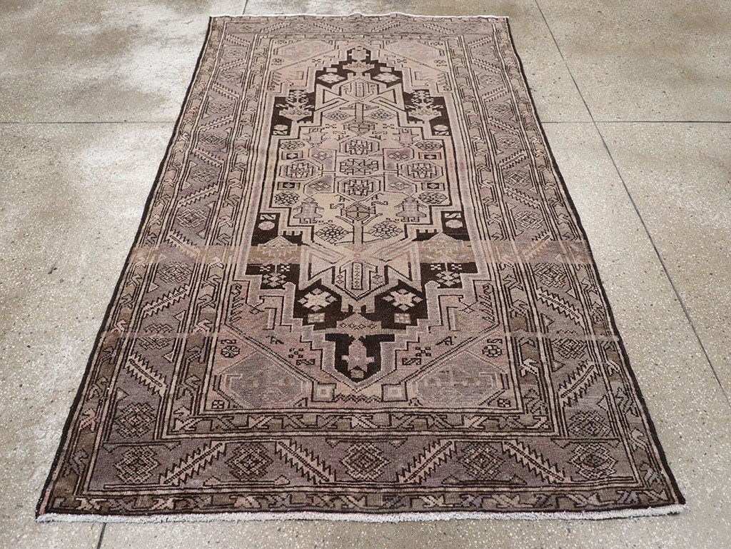 Vintage Persian Malayer Accent Rug, No.22699 - Staging