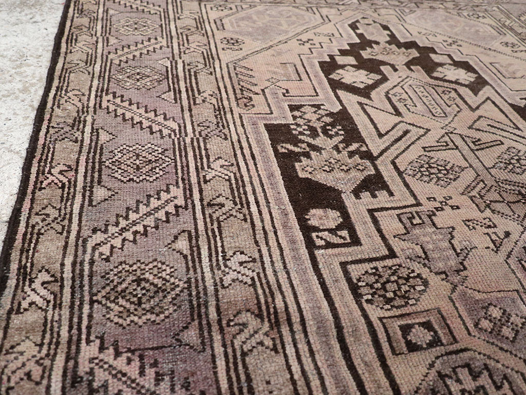 Vintage Persian Malayer Accent Rug, No.22699 - Staging