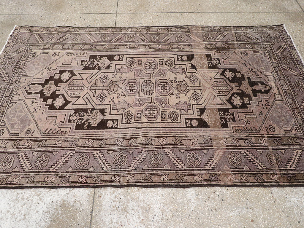 Vintage Persian Malayer Accent Rug, No.22699 - Staging