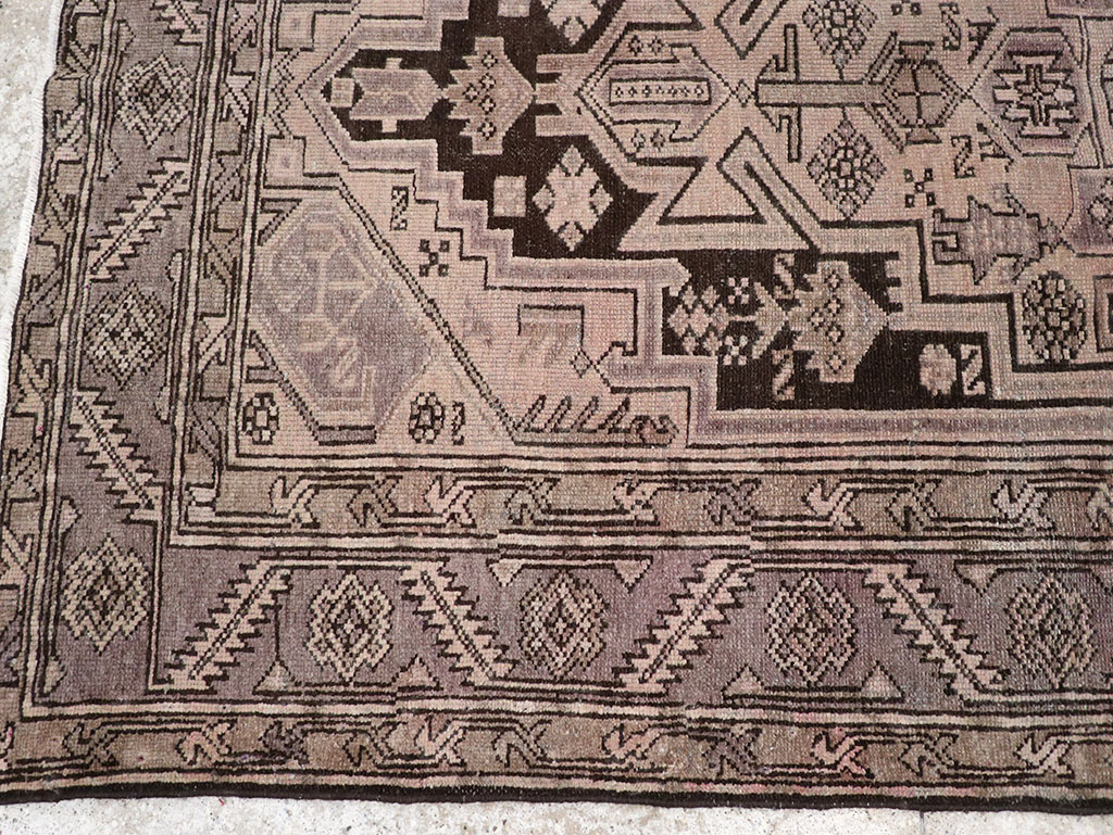 Vintage Persian Malayer Accent Rug, No.22699 - Staging