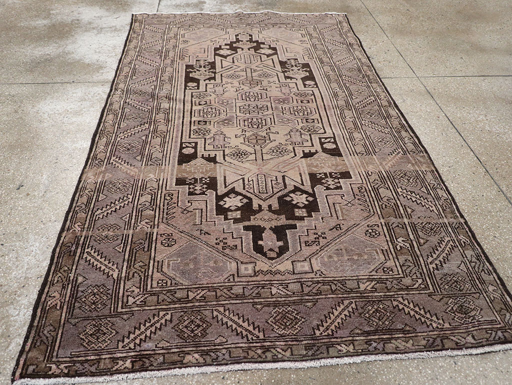 Vintage Persian Malayer Accent Rug, No.22699 - Staging