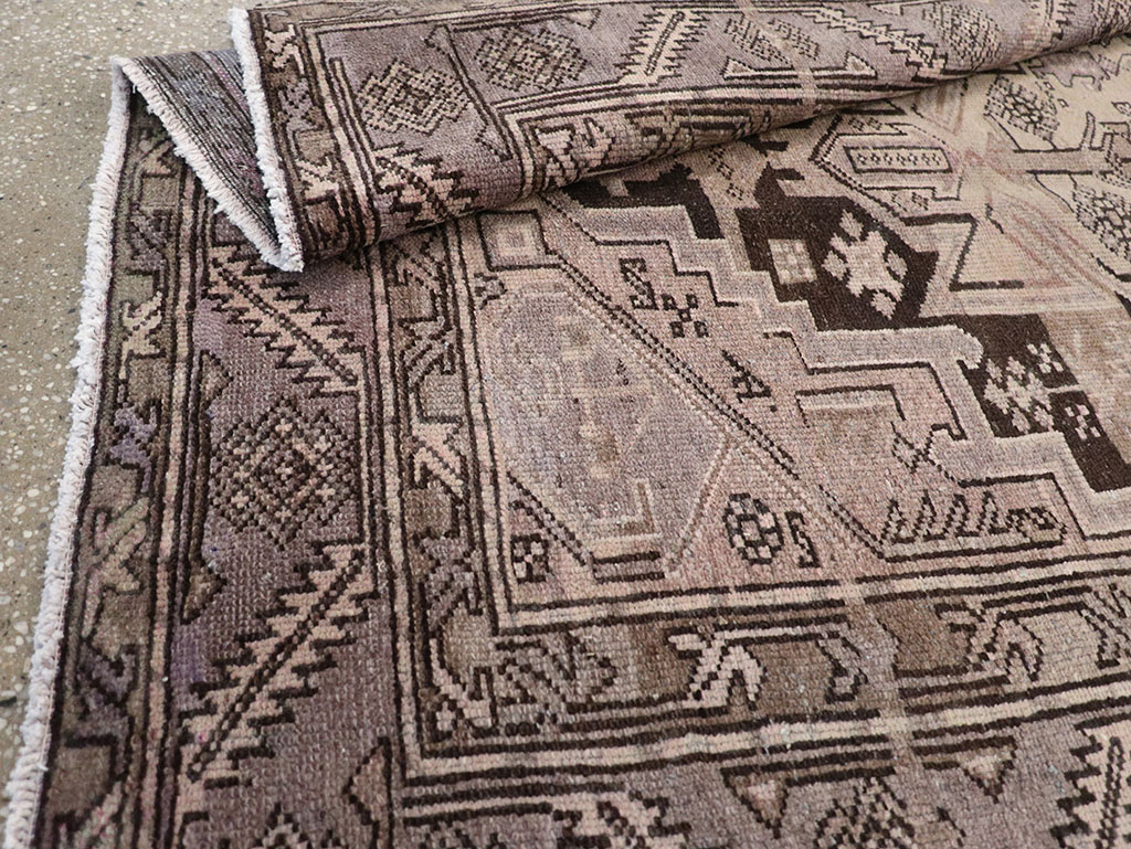 Vintage Persian Malayer Accent Rug, No.22699 - Staging