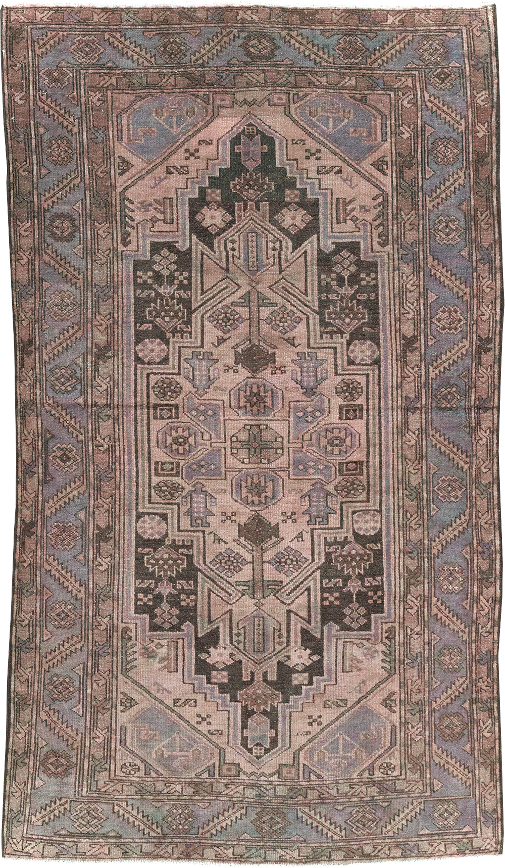 Vintage Persian Malayer Accent Rug, No.22700 - Staging