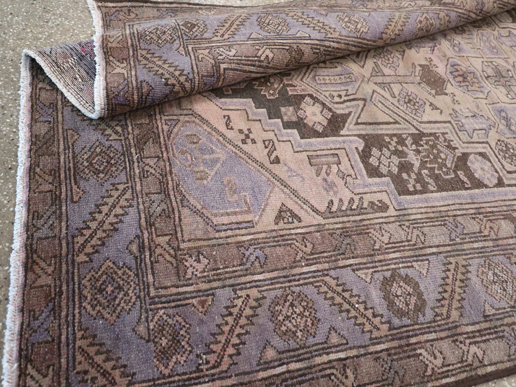 Vintage Persian Malayer Accent Rug, No.22700 - Staging