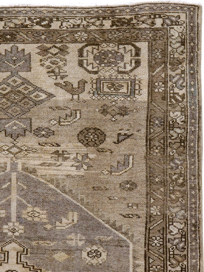 Vintage Persian Malayer Accent Rug, No.22702 - Staging