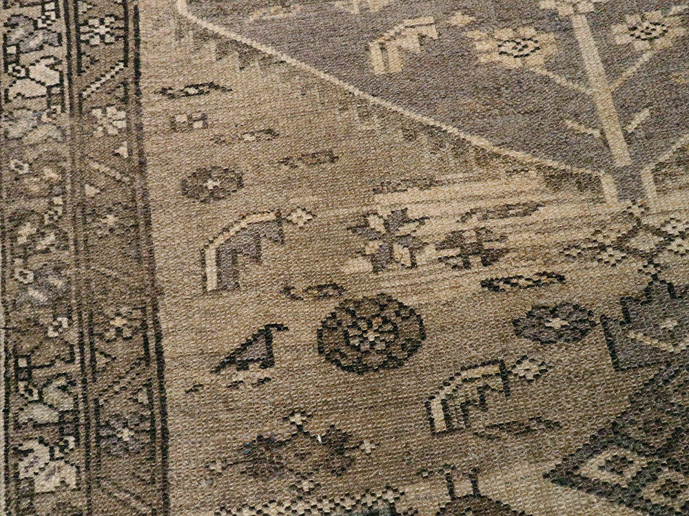 Vintage Persian Malayer Accent Rug, No.22702 - Staging