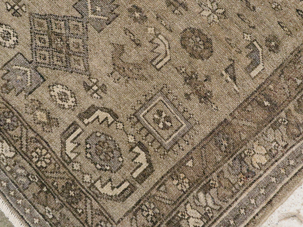 Vintage Persian Malayer Accent Rug, No.22702 - Staging